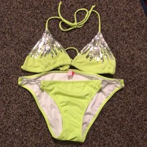 Lime green Victoria Secret 2 piece bikini